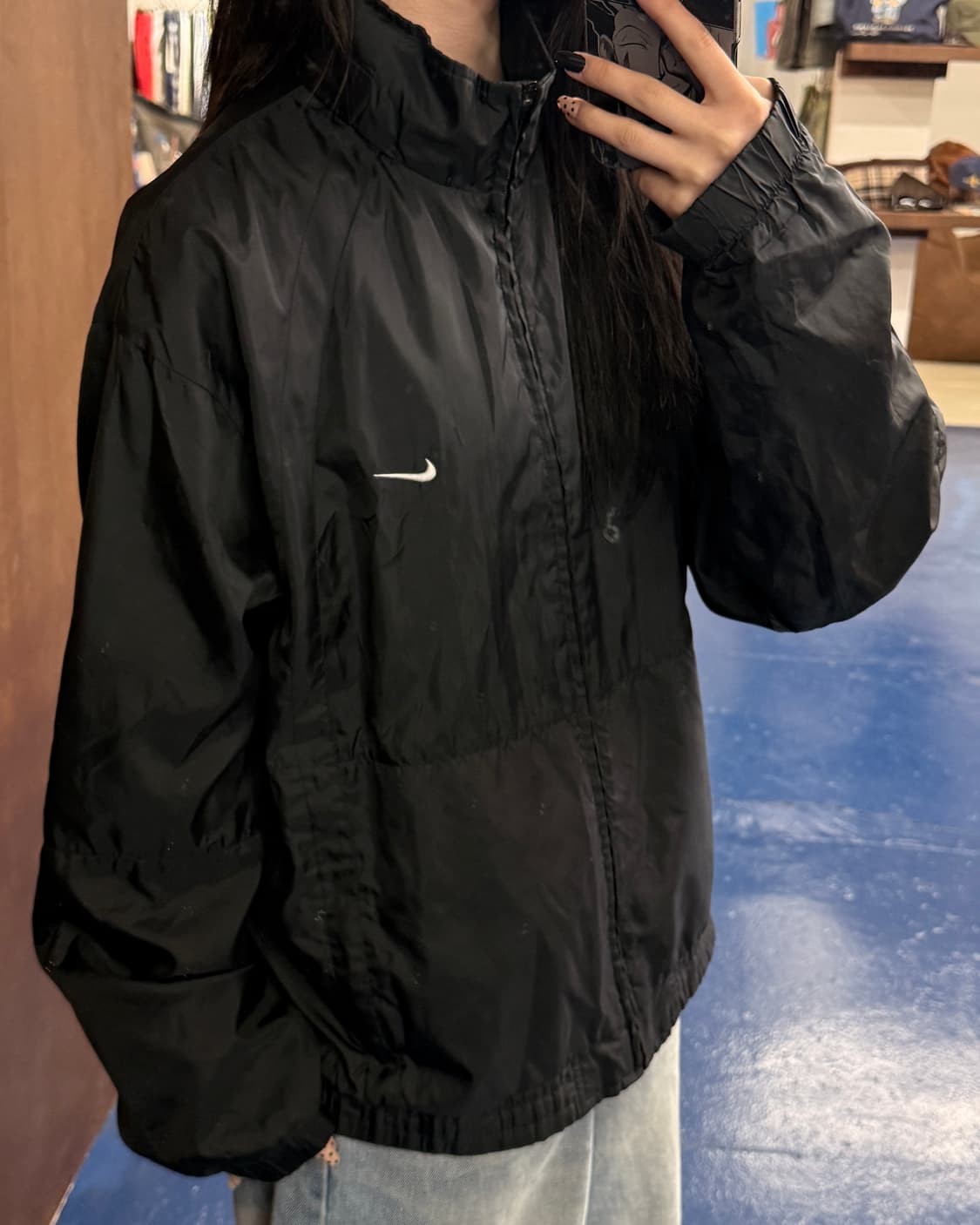 나이키 스우시 블랙 바람막이 상품이미지2