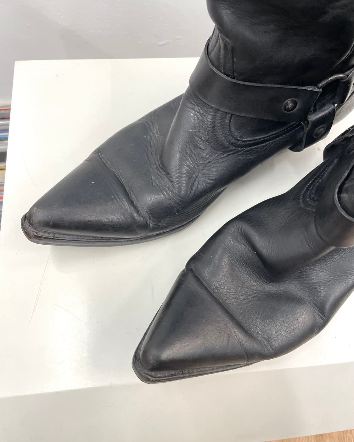 [270] 80-90s 레더 웨스턴 부츠 상품이미지5