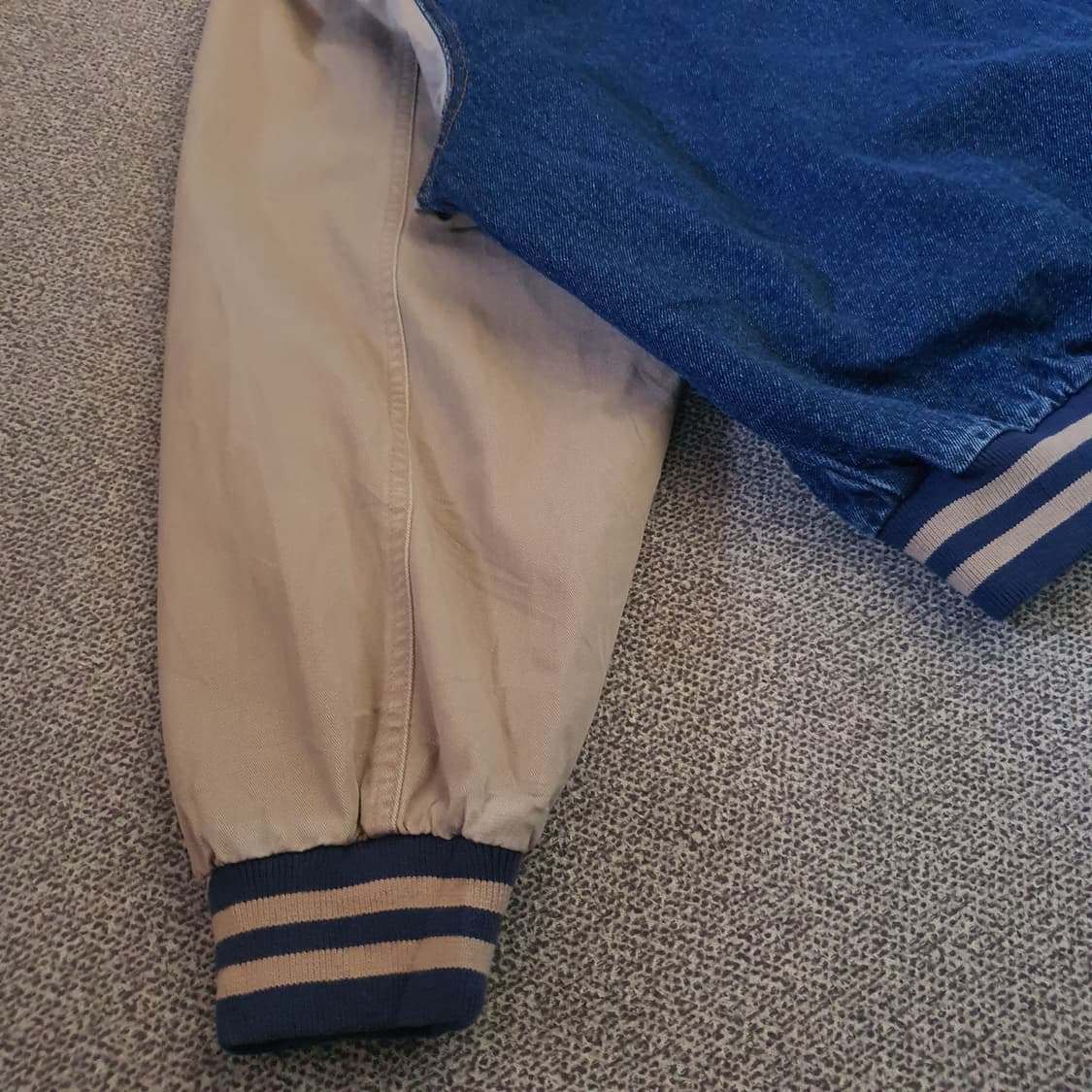 90s Tri Moountain 데님 바시티 자켓 no.42 상품이미지9