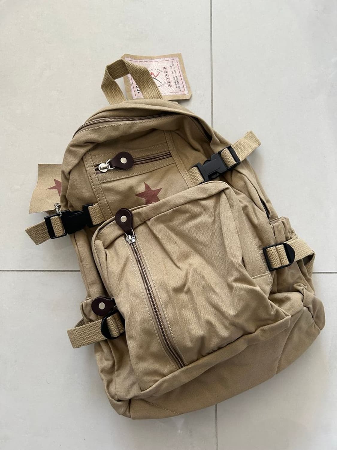 VINTAGE CANVAS COMPACT BACKPACK 컴팩트 백팩 상품이미지2