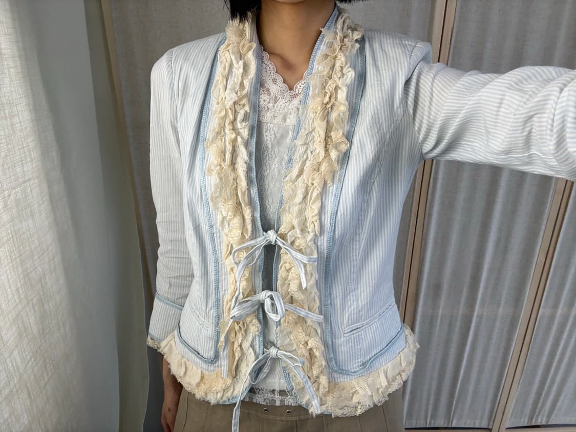 Roberto Scarpa 아방가르드 레이스 자켓 상품이미지3