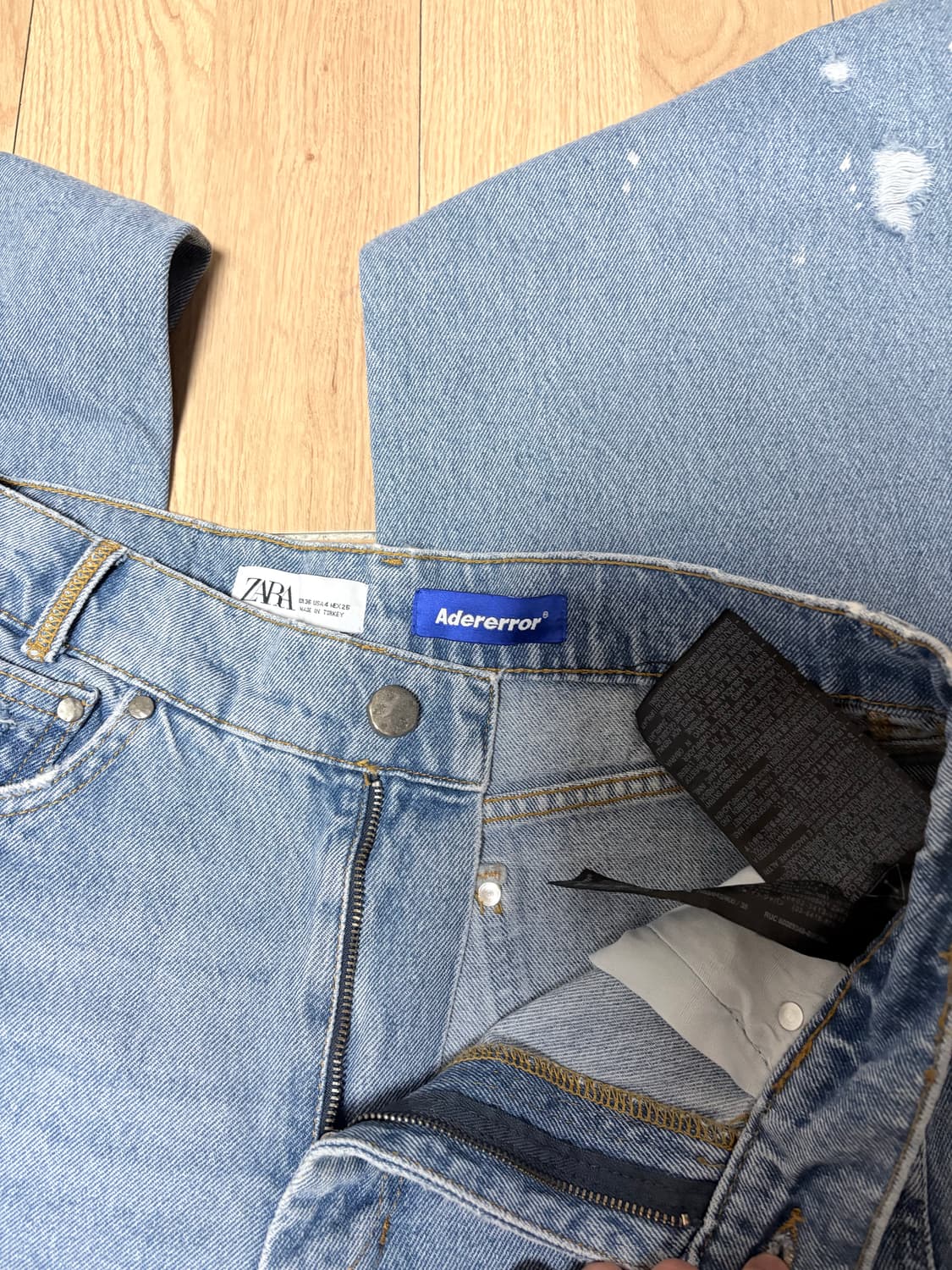 자라x아더에러 패치워크진 34사이즈 팝니다 상품이미지3