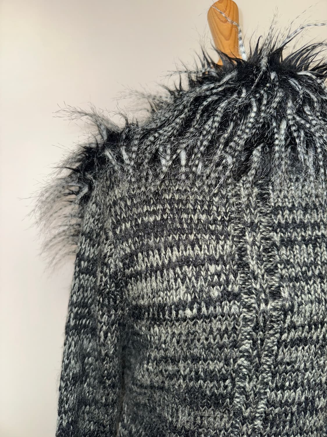 펑크 퍼 롱 오픈가디건 상품이미지6