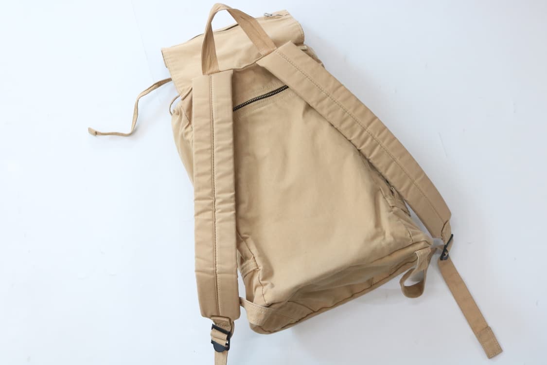 포터 빈티지 립스탑 베이지 코튼 캔버스 백팩 상품이미지7