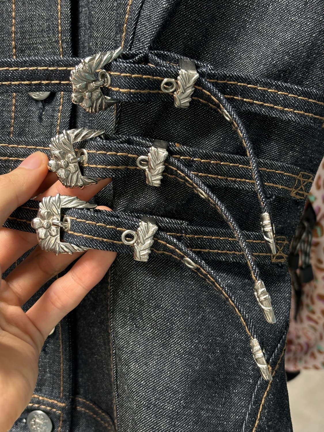 antonio berardi 벨티드 데님 베스트 상품이미지5