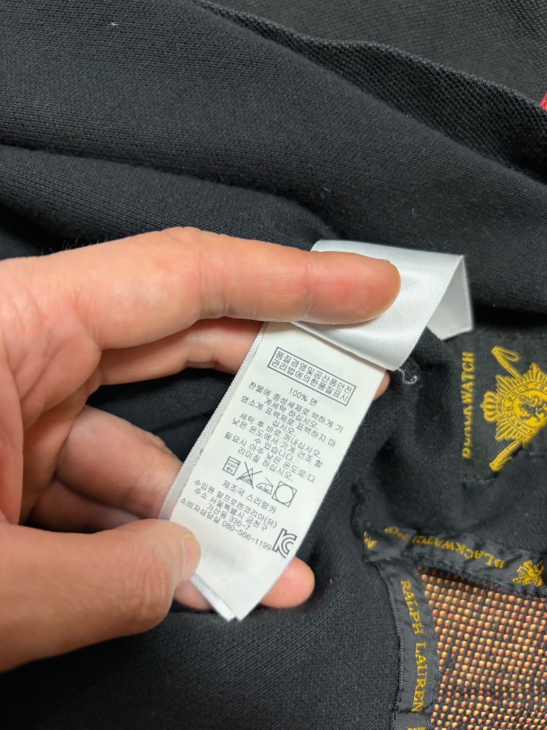 M) 폴로 빅포니 블랙와치 카라티 치프키프 상품이미지7