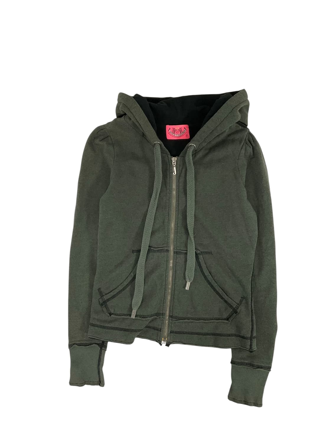 쥬시꾸뒤르 카키 후드집업 상품이미지1