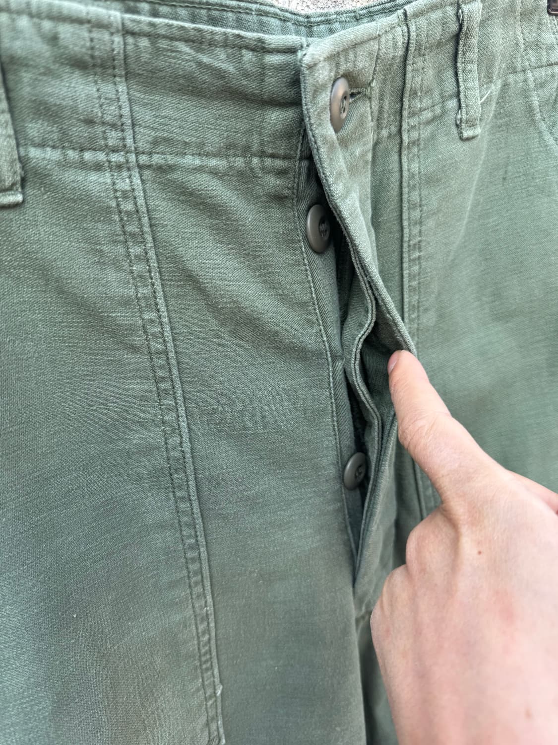 70s 미군 오리지널 og-107 퍼티그 팬츠 상품이미지5