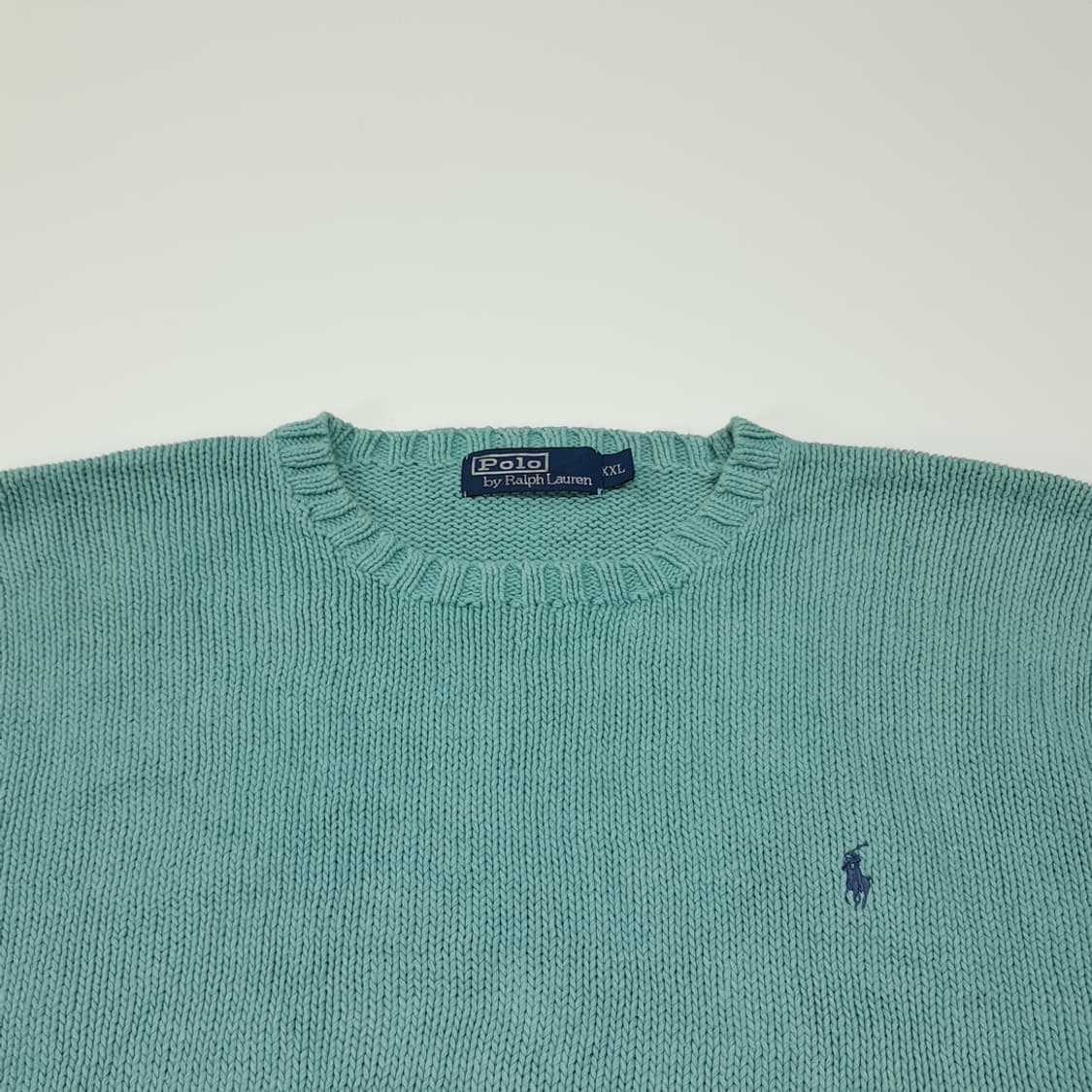 CL062 2XL 폴로 랄프로렌 90s 린넨 & 코튼 블렌드 에메랄드  상품이미지2