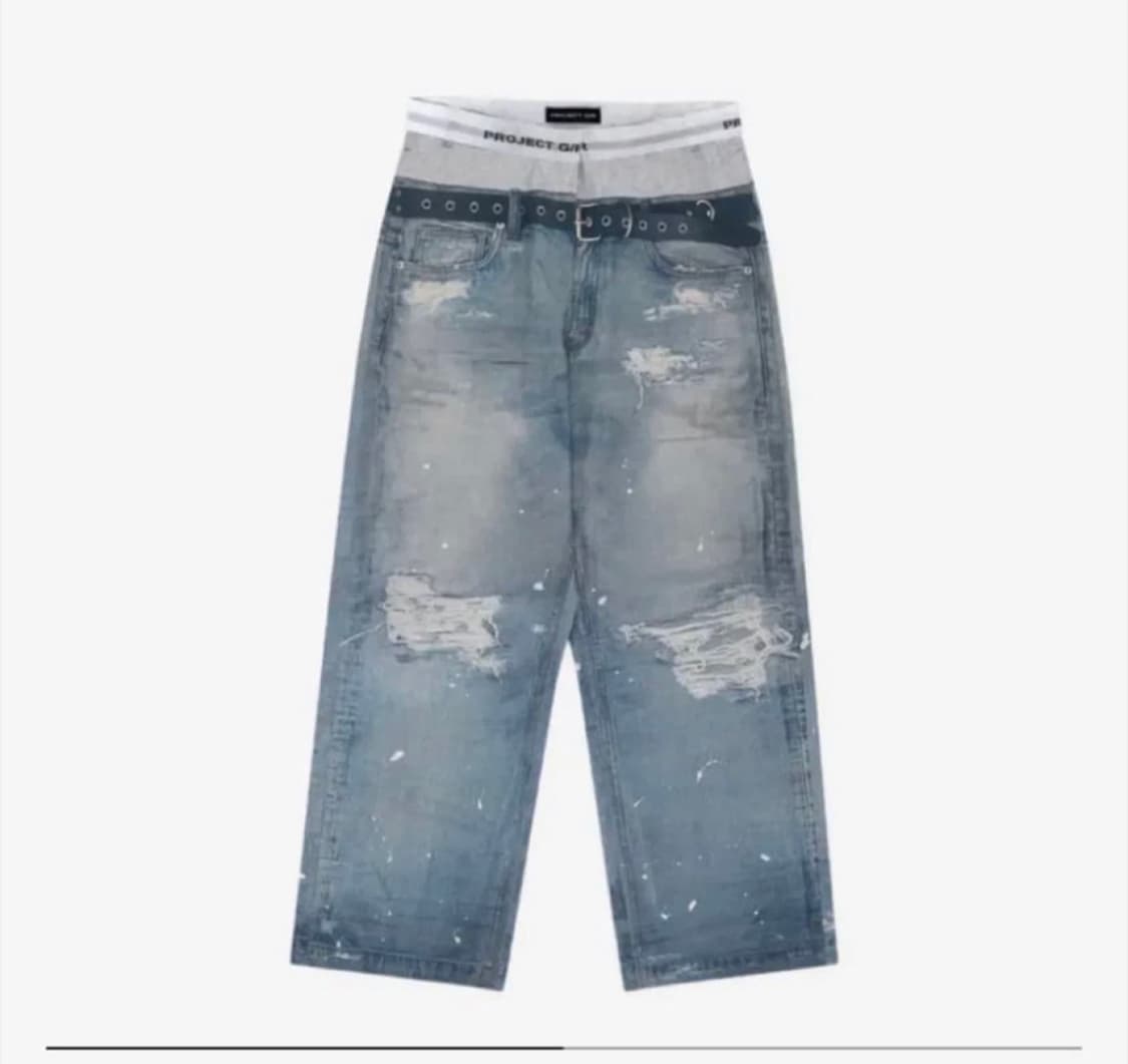 프로젝트gr 데님 팬츠 상품이미지1