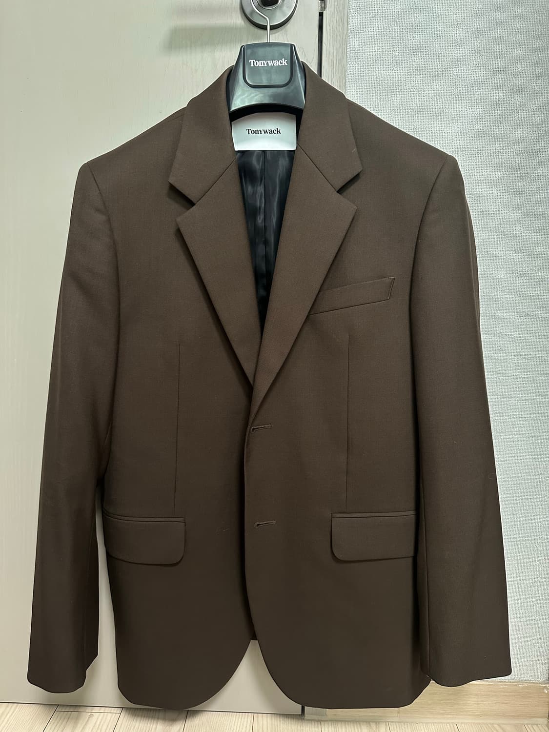 signature 2-button blazer Lux brown 상품이미지2