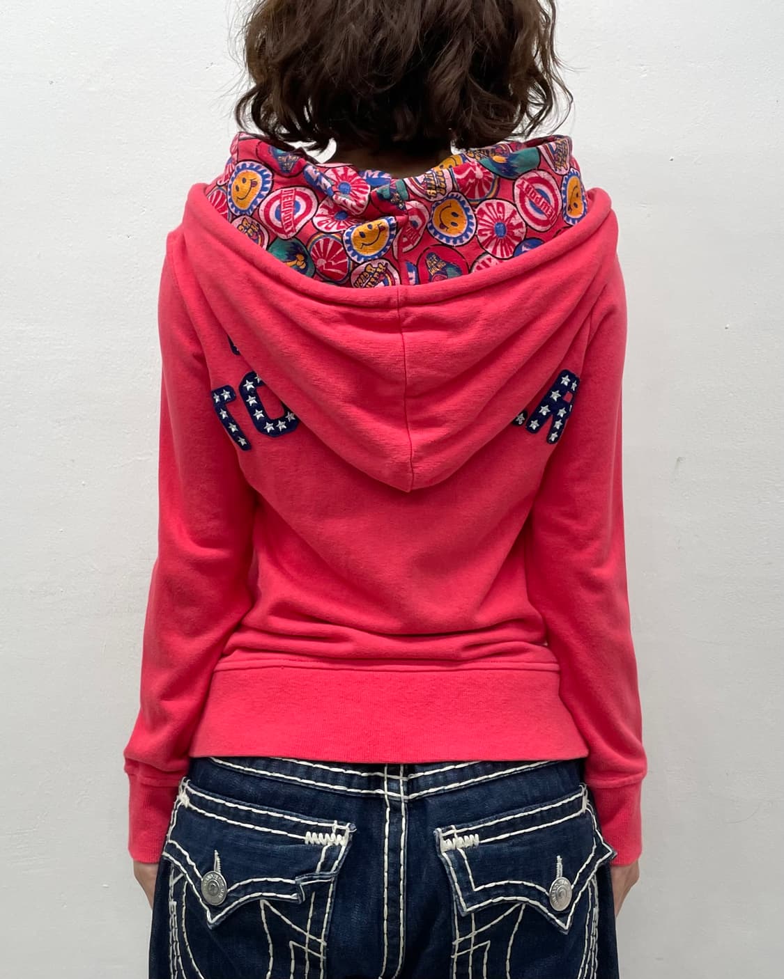 American Flag Double Red Hooded Zip-Up 상품이미지3