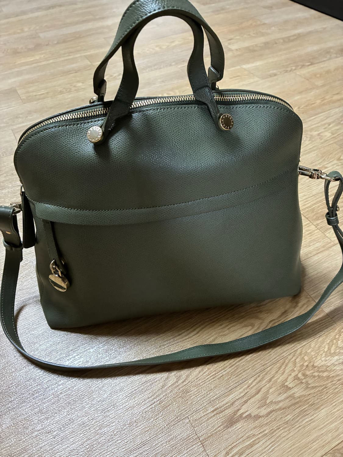 훌라 올리브색 토트백 상품이미지1