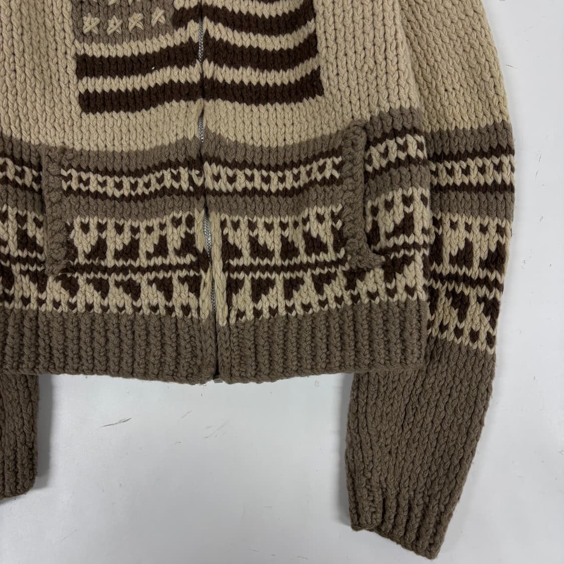 폴로 진스 성조기 코위찬 니트 집업 상품이미지6