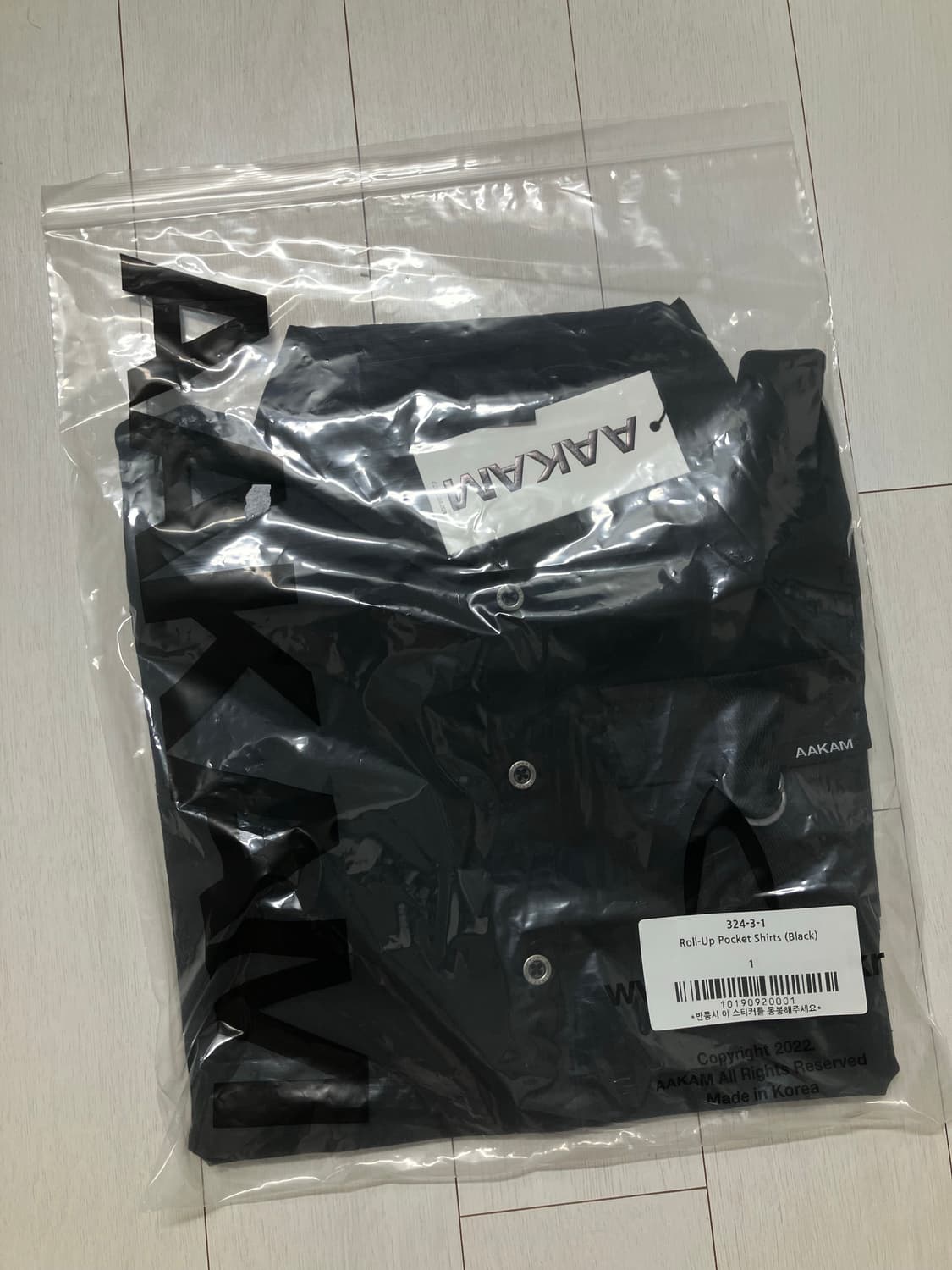 아캄 Roll-Up Pocket shirts (Black) 상품이미지4