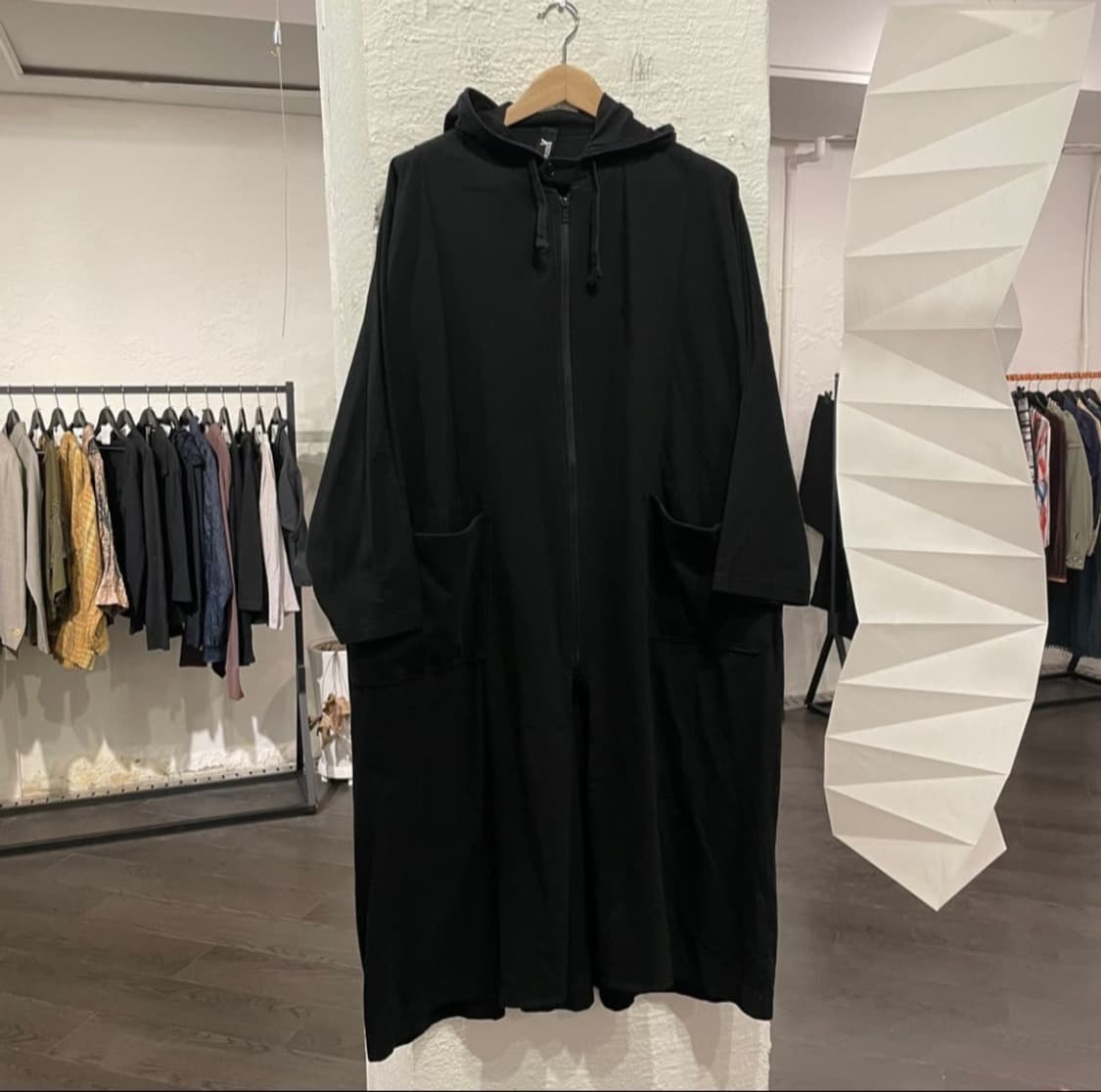 요지야마모토 오버사이즈 후디드 파카 상품이미지1