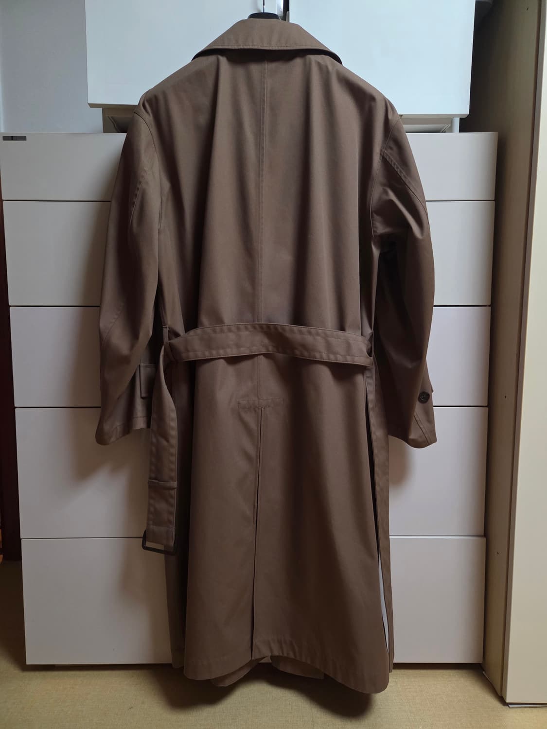 유니클로U 블록테크 트렌치코트 다크베이지 L사이즈 상품이미지3