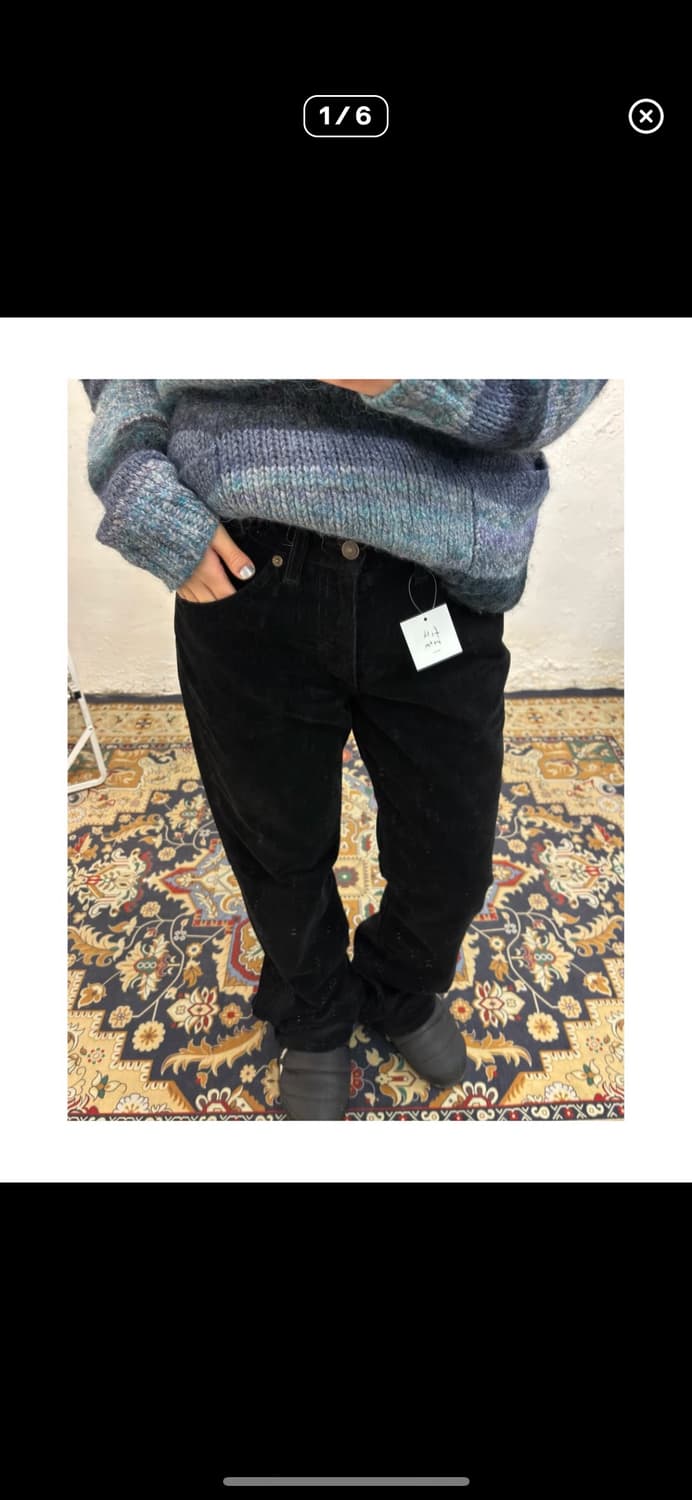 리바이스 코듀로이 블랙 팬츠 상품이미지1