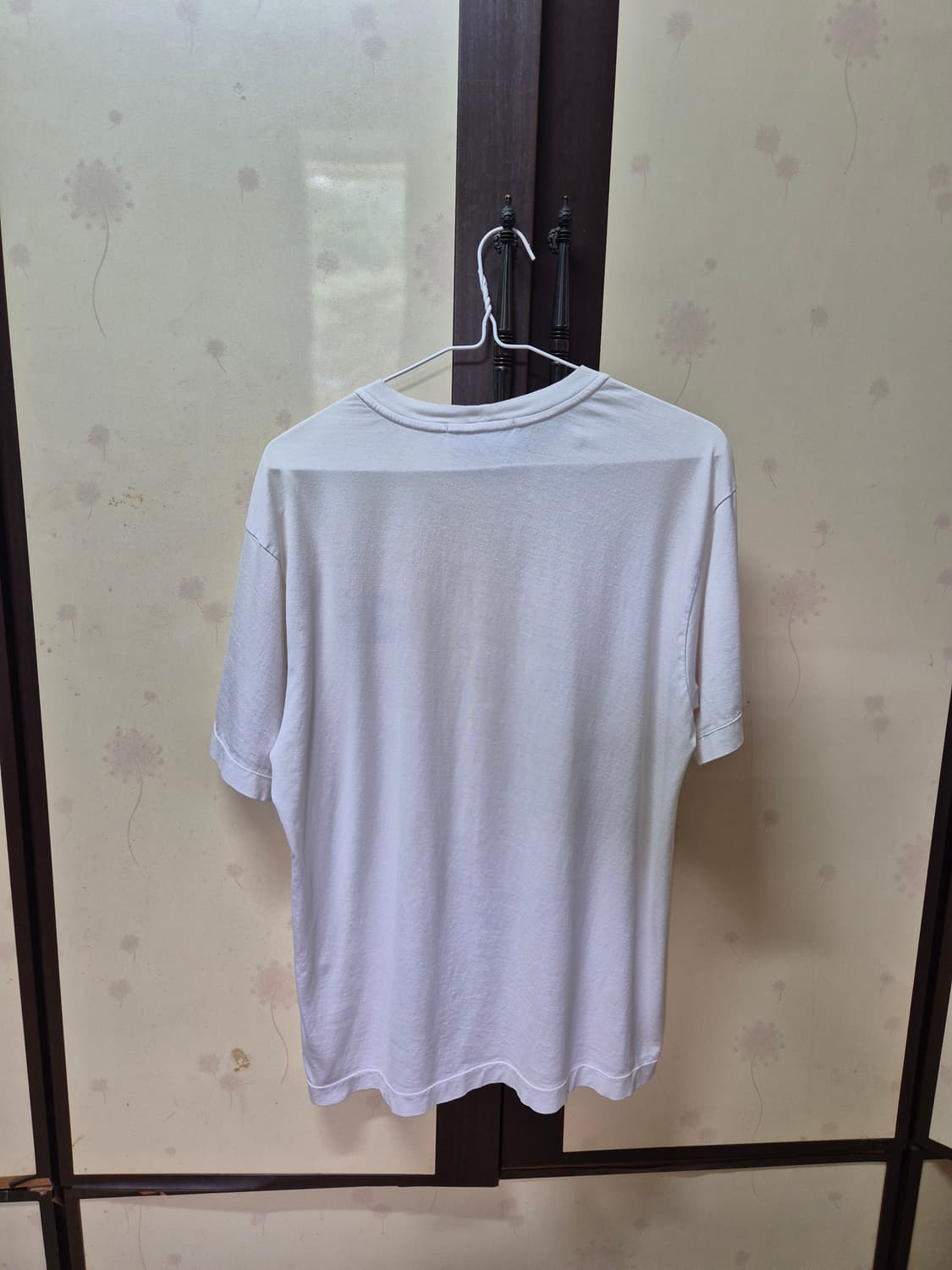 22ss [M] 스톤아일랜드 로고 흰색 반팔티셔츠 화이트 100 95 L 상품이미지4