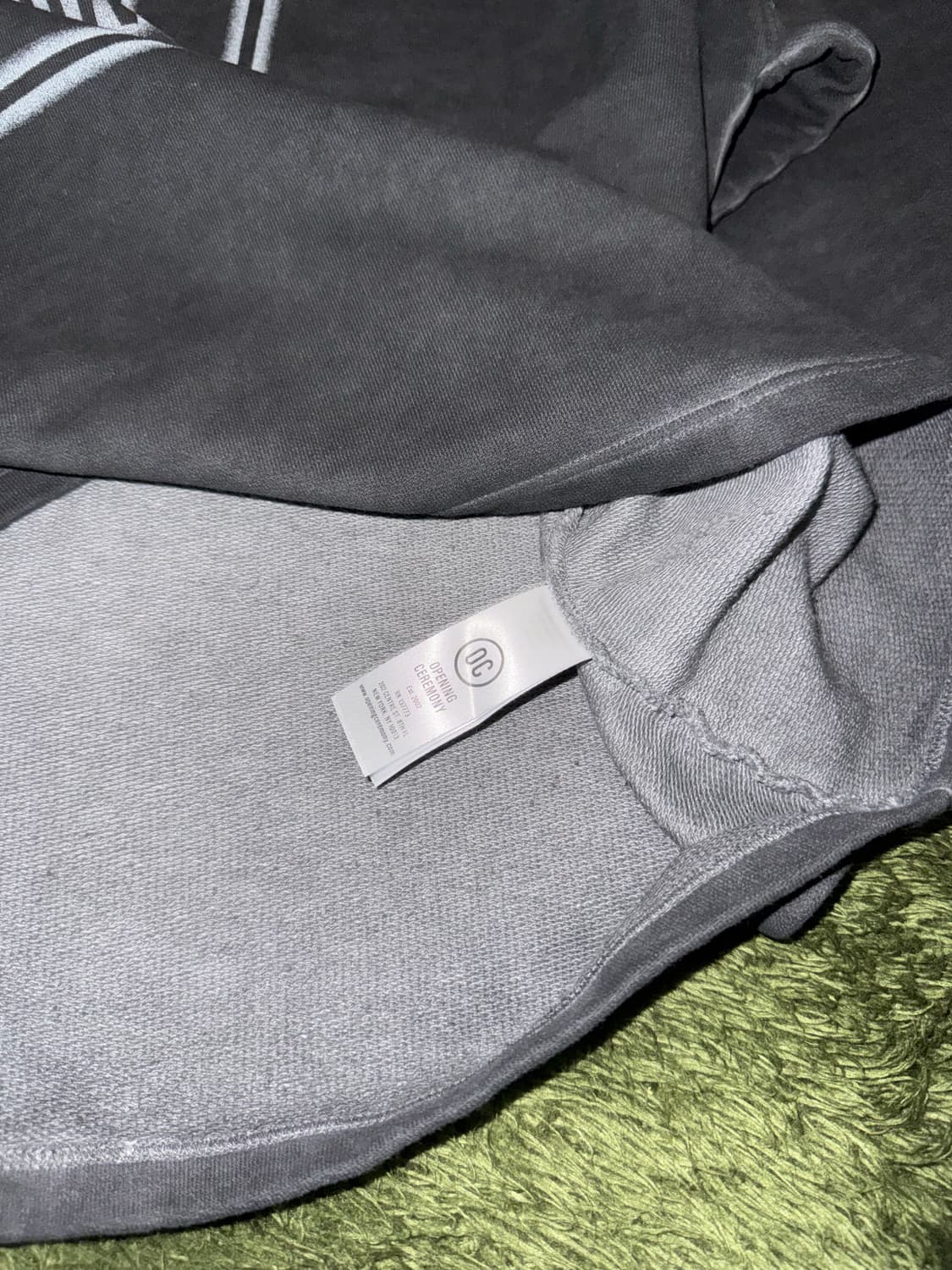 [M] 오프닝 세레모니 릴렉스 핏 박스 로고 피그먼트 워싱 스웻셔츠 상품이미지6