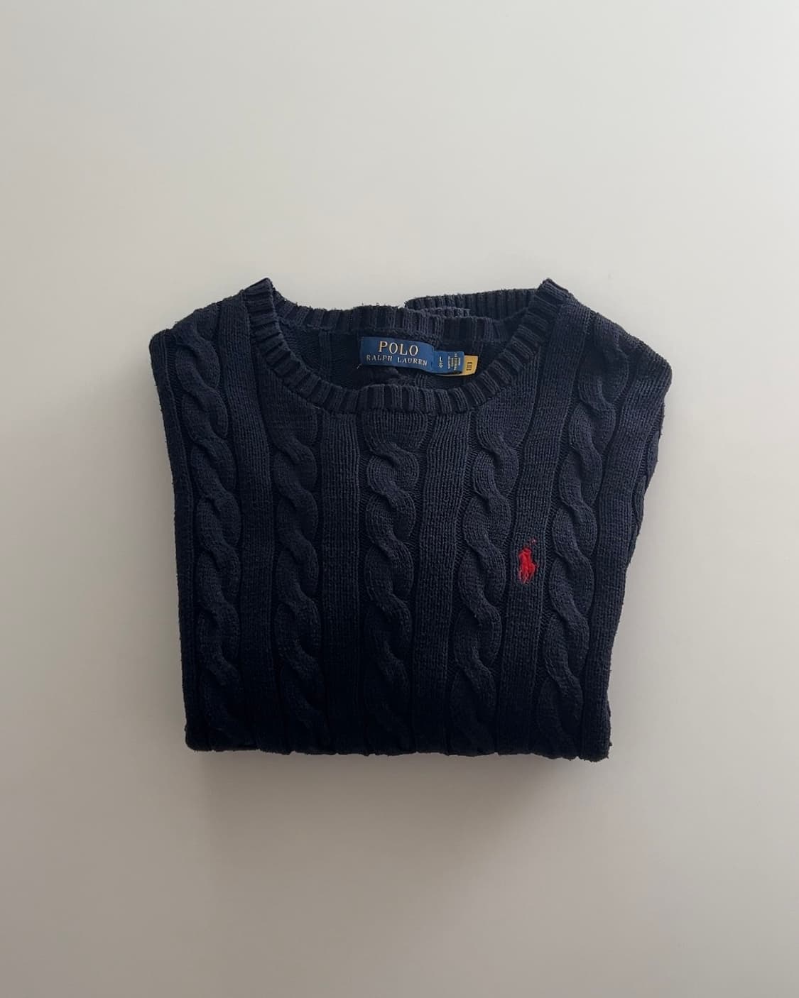 폴로 랄프로렌 케이블 니트 스웨터 L 상품이미지1