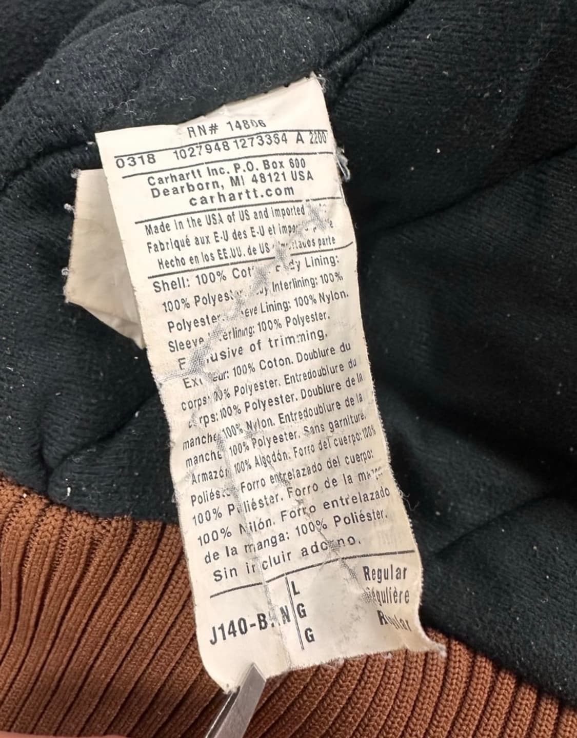 칼하트 액티브 자켓 j140 상품이미지7