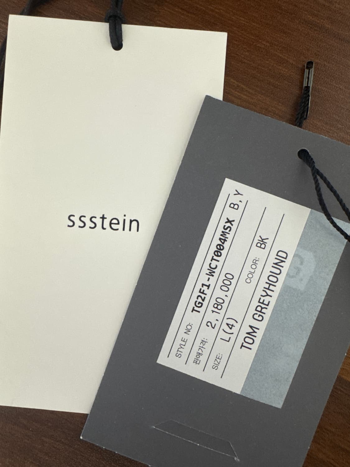 ssstein 플란넬 더블코트 블랙 L 상품이미지4