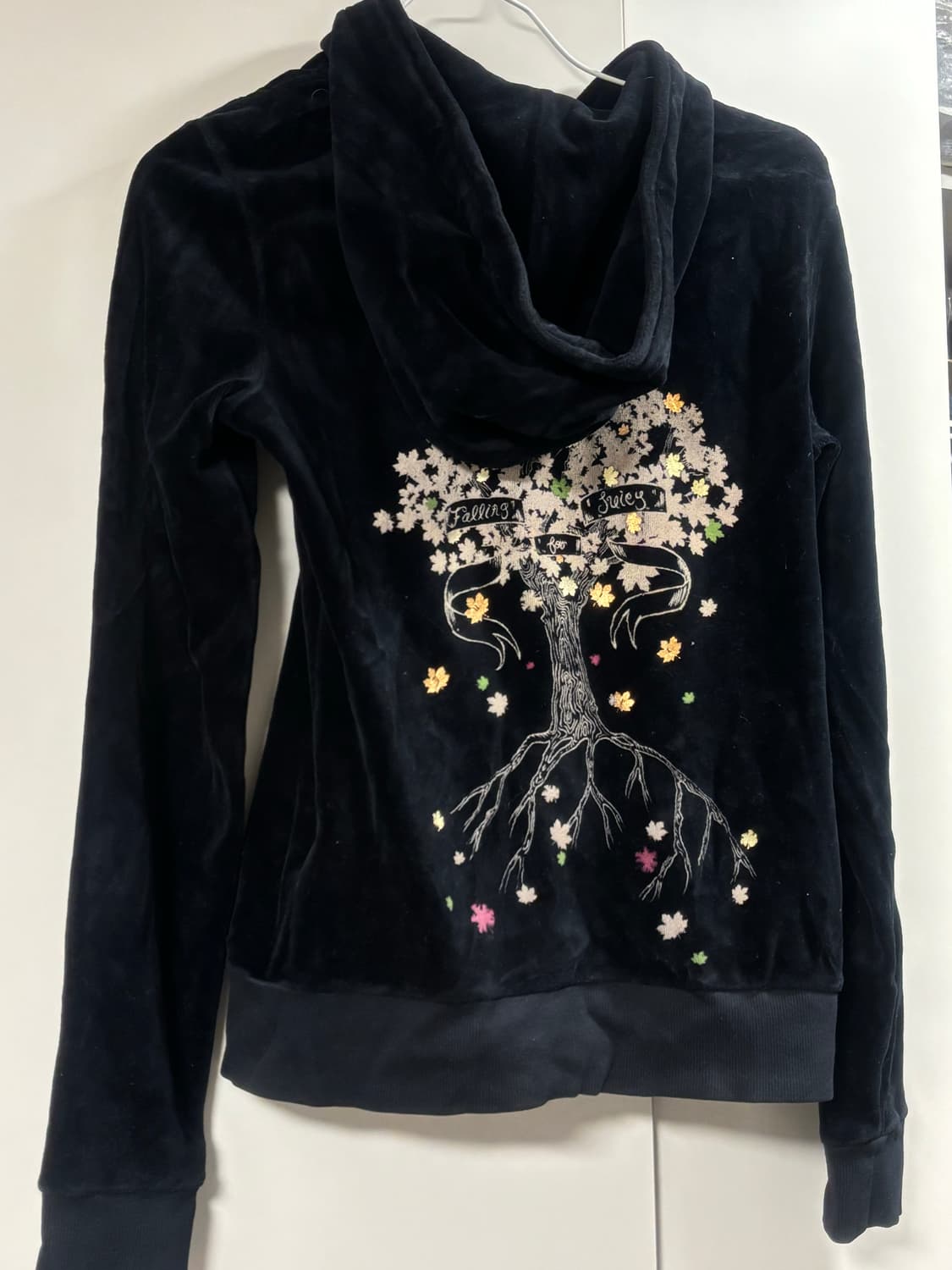 쥬시 블랙 벨벳 셋업 상품이미지1