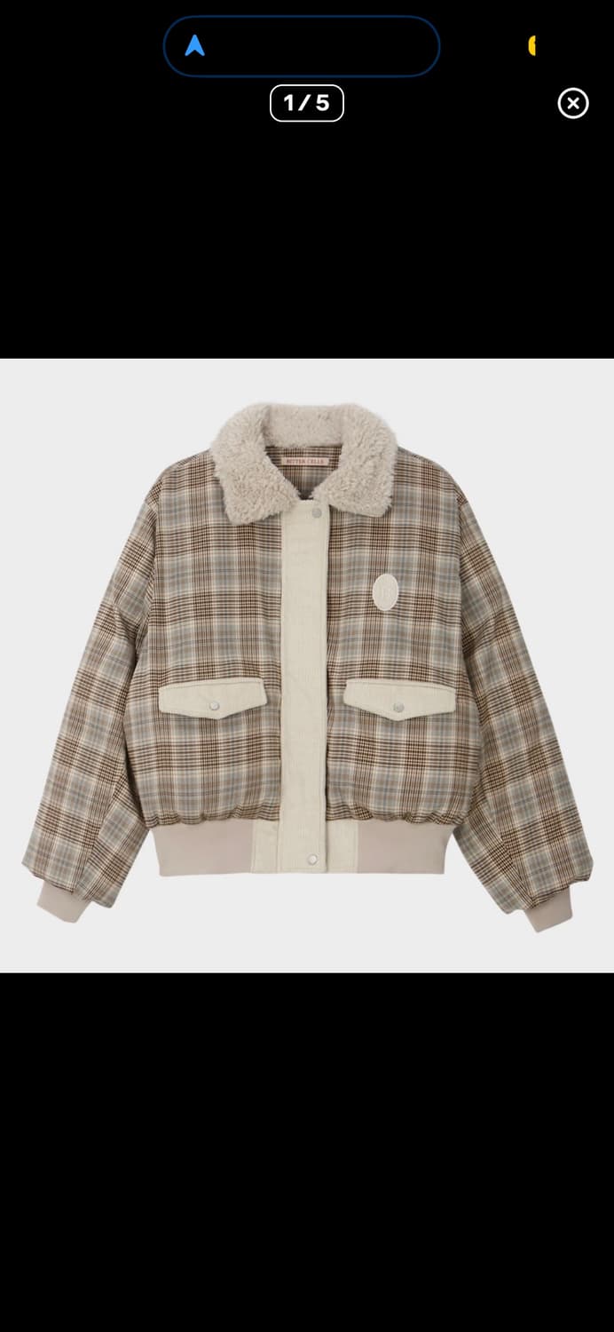 비터셀즈 위티 푸퍼 자켓 체크 FREE 상품이미지1