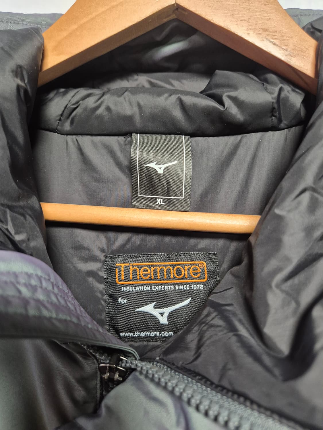 미즈노 그레이 오로라컬러 아노락 써모어 패딩 XL사이즈(상태A급) 상품이미지9