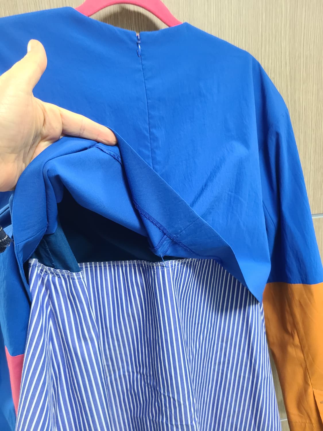 엔폴드 배색 블라우스 38 상품이미지7