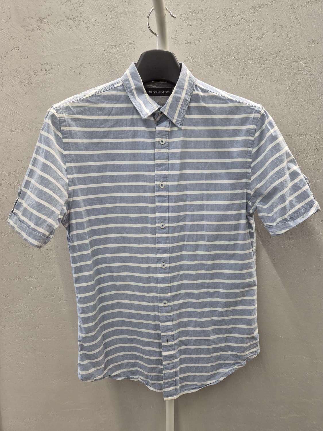 DKNY JEANS 스트라이프 반팔 셔츠 S 상품이미지2