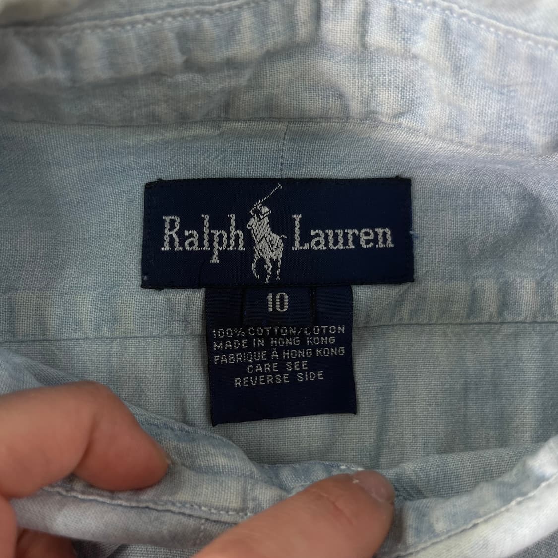 100 폴로랄프로렌 데님 코튼 셔츠 상품이미지4
