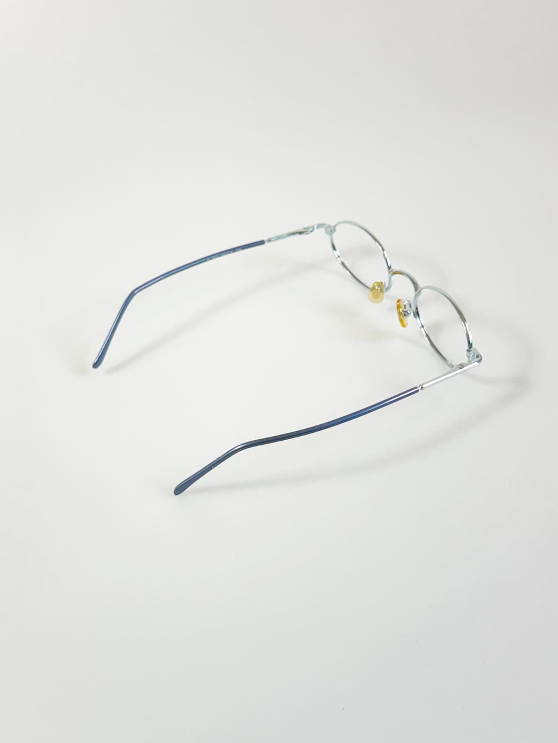 UNIX 슬림 오벌 라이트 블루 메탈 프레임 빈티지 안경 상품이미지4