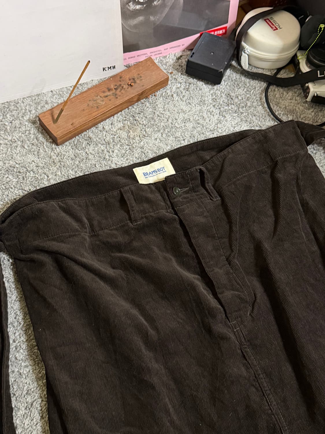 빔즈보이 코듀로이 벨티드 스커트 상품이미지4