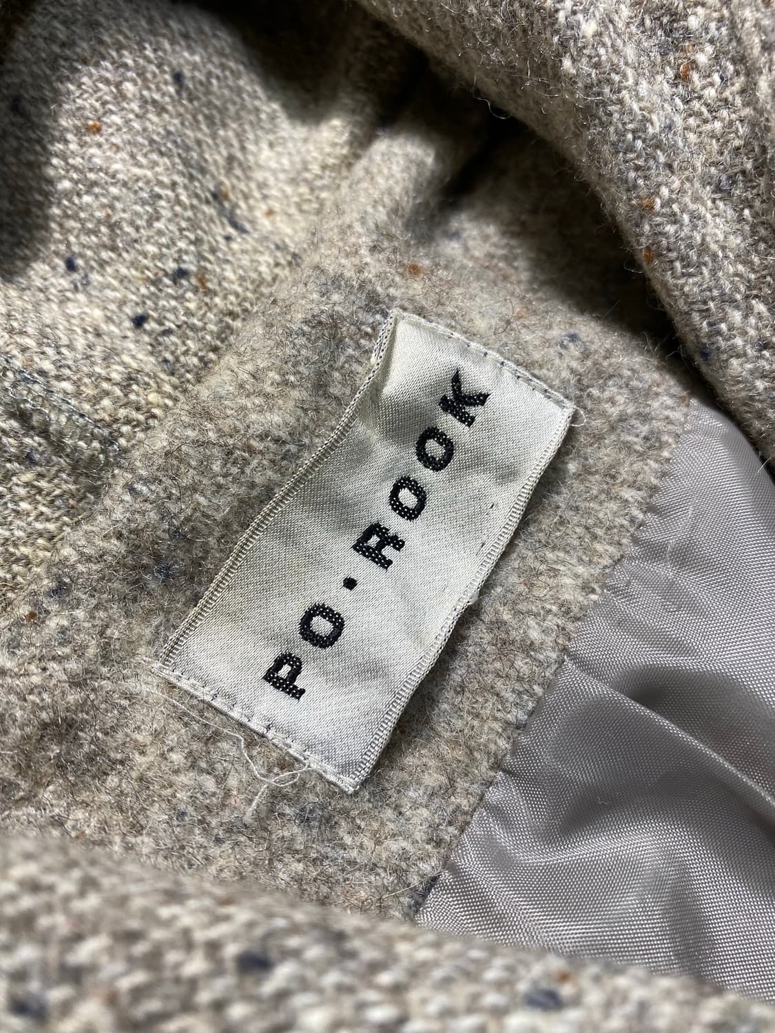 [M] PO•ROOK 재팬메이드 더플 후드 니트 코트 상품이미지6