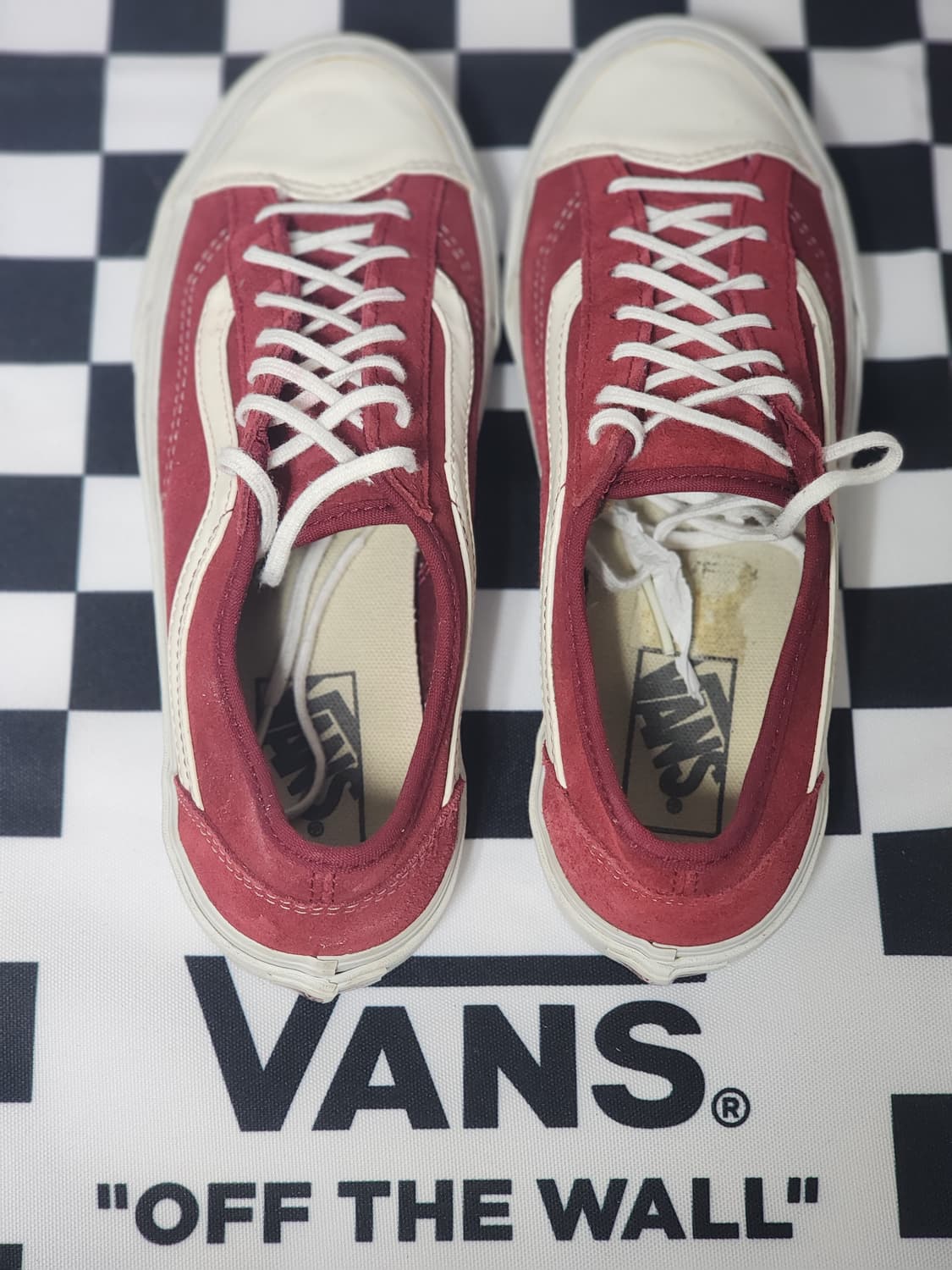Vans 올드스쿨 36 레드 스웨이드 스니커즈 240 상태좋음 상품이미지3