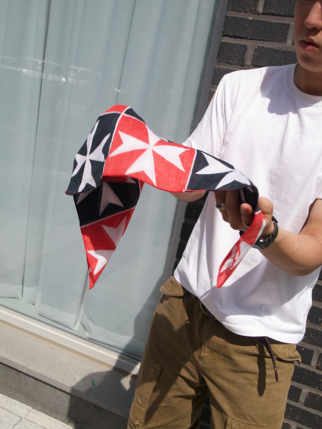 [ maltese cross pattern scarf ] 상품이미지4