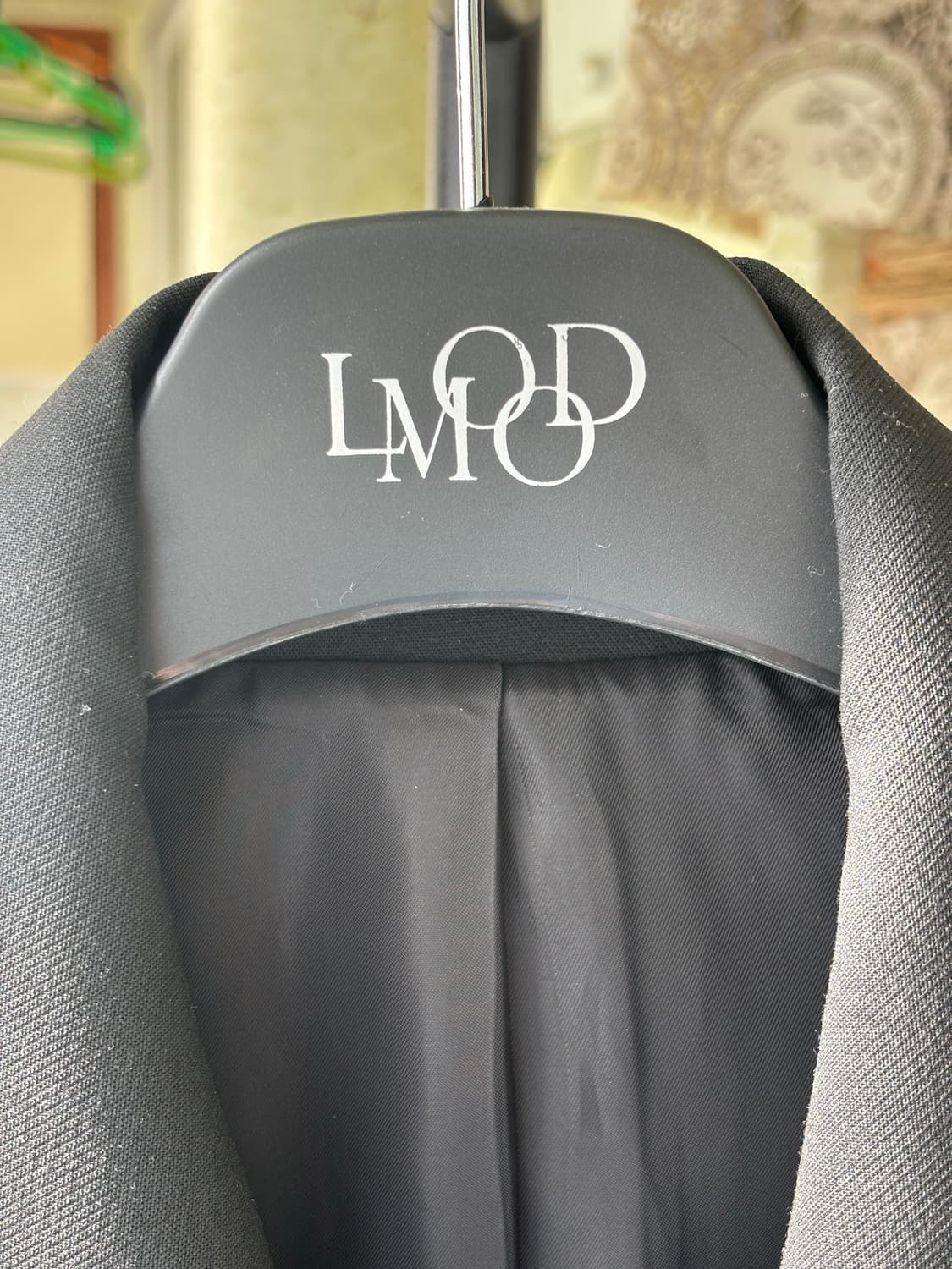 엘무드 프렌치 울 블렌드 오피서 자켓 블랙 상품이미지2