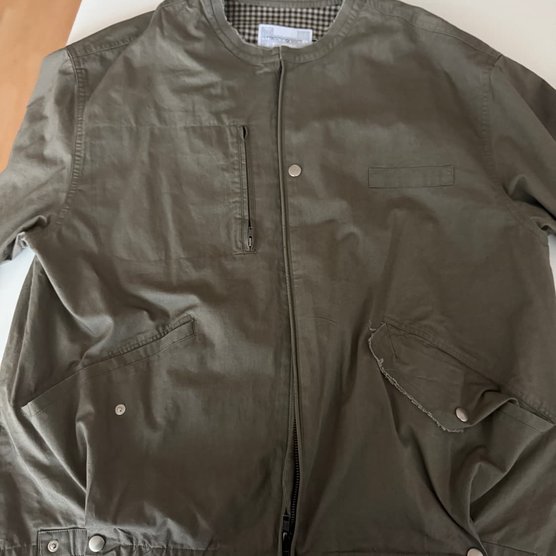 해칭룸 flight jacket 카키 상품이미지3