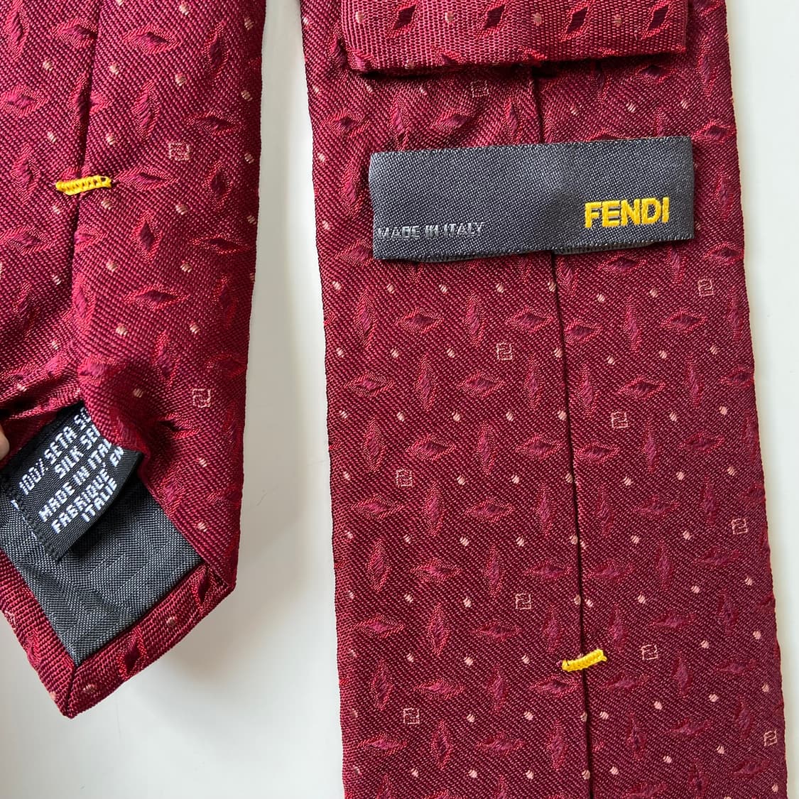 신형라벨 펜디(FENDI) 모노그램 명품 정품 넥타이 상품이미지6