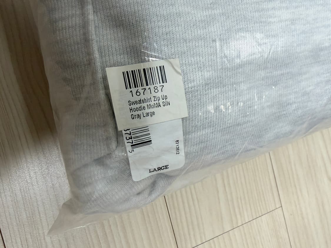 모마 디자인 x 챔피온 리버스위브 후드 집업 그레이 새상품 상품이미지3