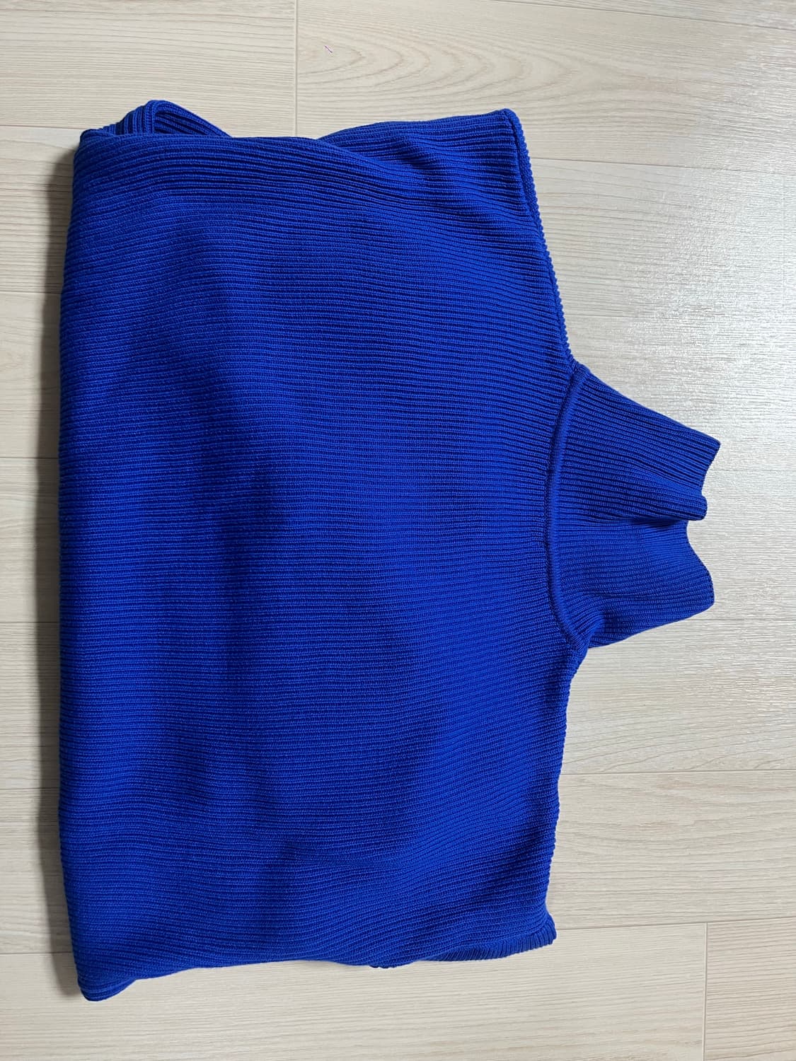 [마티스더큐레이터]HALF-ZIP 니트_코발트 블루 컬러_2 size 상품이미지4