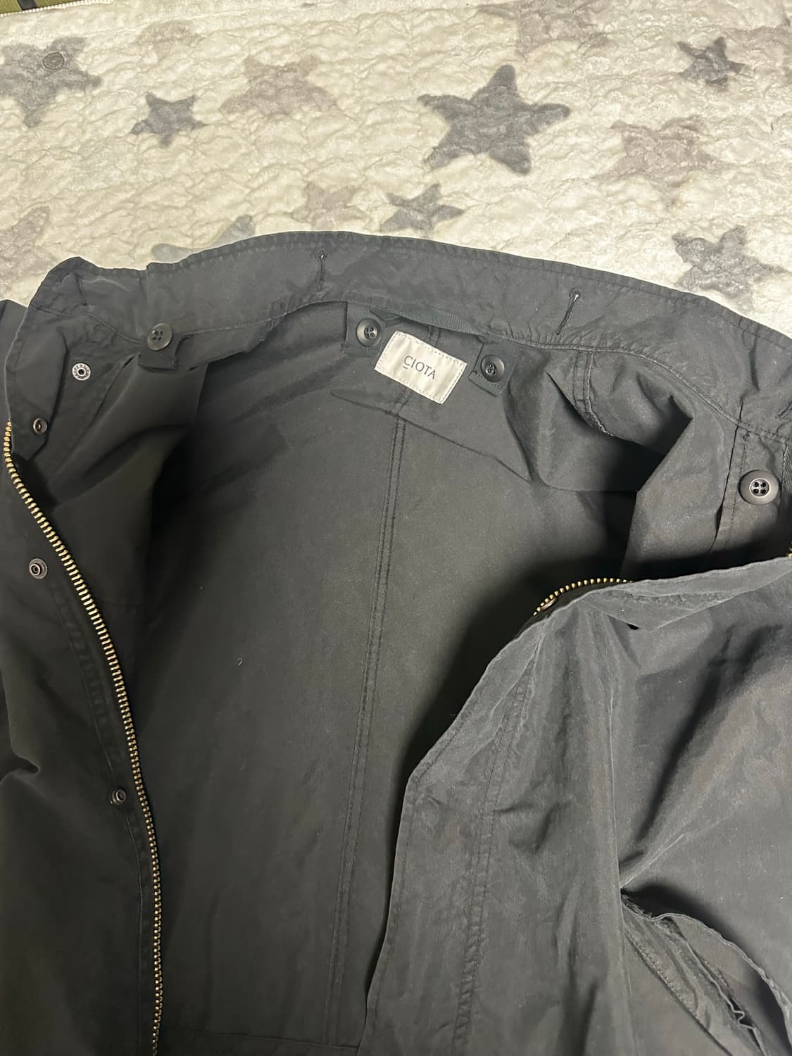 시오타 / M-65 피쉬테일 파카 스톤 워시 블랙 / 6 상품이미지2