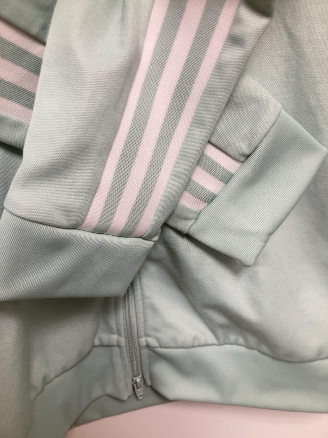 아디다스 신형 민트 베켄바우어 져지 연그린 자켓 투웨이 집업 트랙탑 상품이미지4