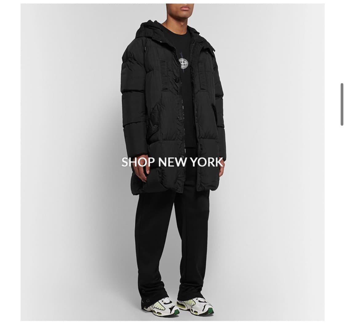 [새상품급] 스톤아일랜드 크링클 렙스 덕다운 롱패딩 블랙 S 상품이미지2