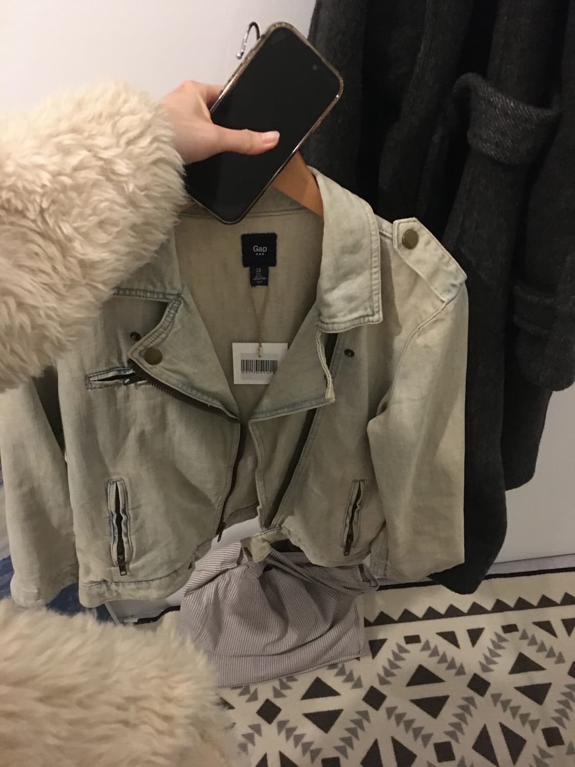 빈티지 사선 데님자켓 상품이미지1