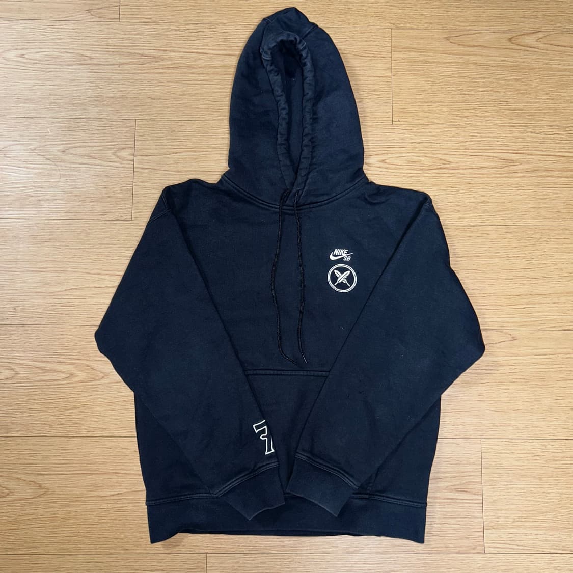 나이키 x 유토 호리고메 SB 플리스 스케이트보딩 풀오버 후드 블랙 상품이미지3