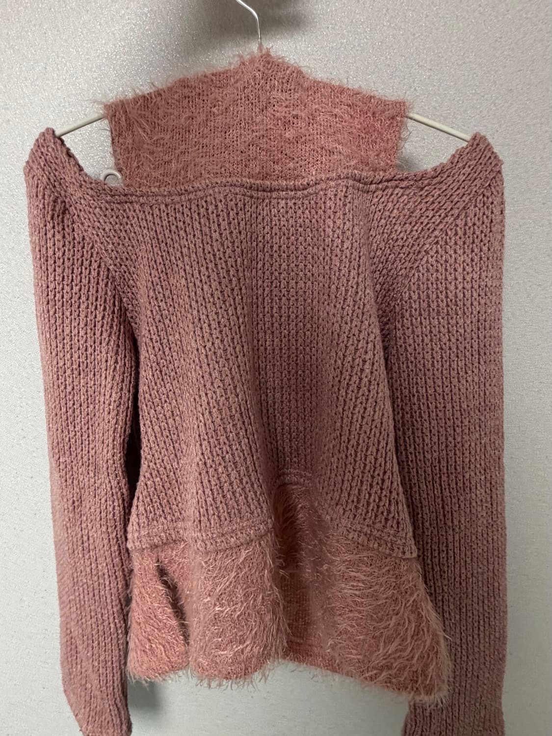 debby upper 핑크 니트 후드 상품이미지1