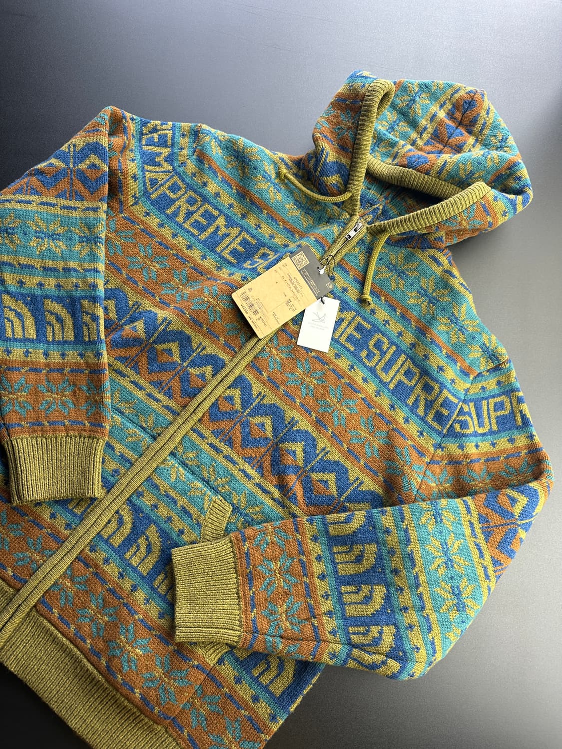 Supreme x north face sweater zip up 상품이미지1